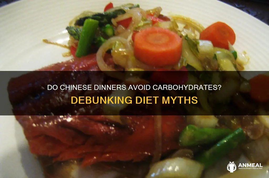 do chinese dinner avoid carbohydrates