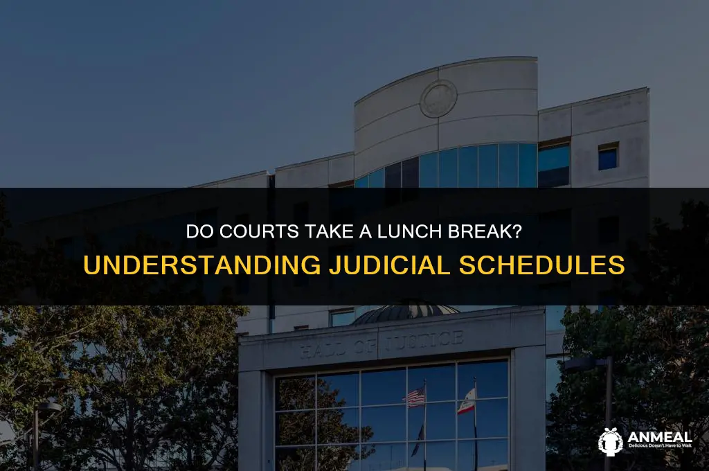 do courts stopfor lunch