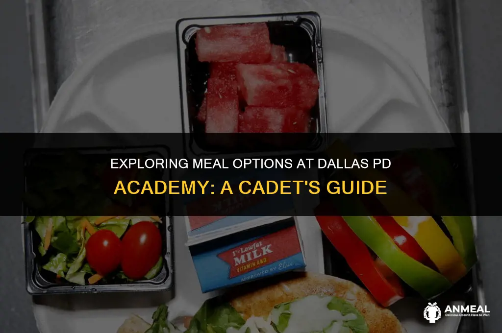 do dallas pd academy offer lunch