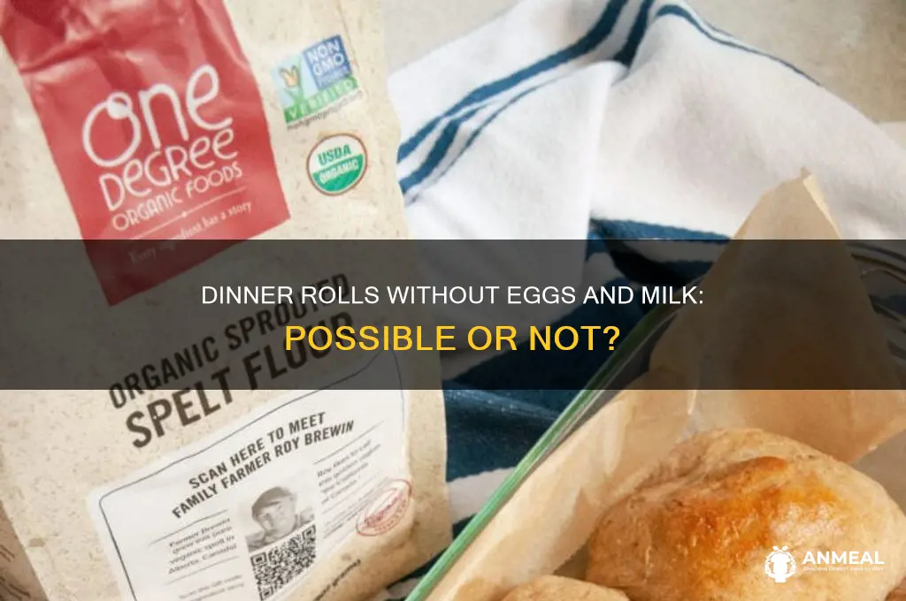 do dinner rolls need eggs and milk