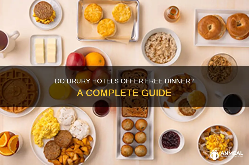 do drury hotels have free dinner