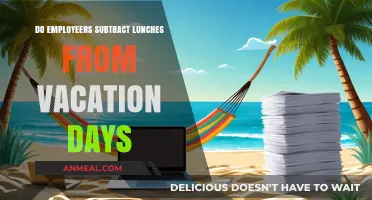 Do Employers Subtract Lunches from Vacation Days?