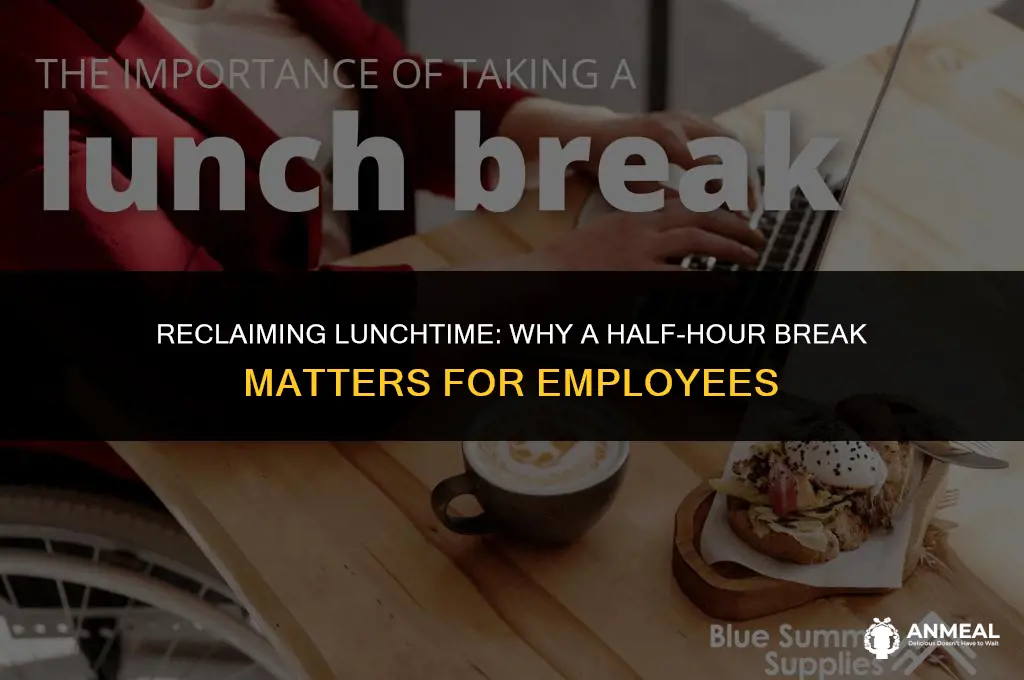 do employees need to take half hour lunch
