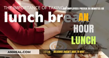 Lunch Break Dilemma: 30 Minutes vs. An Hour - What Do Employees Prefer?