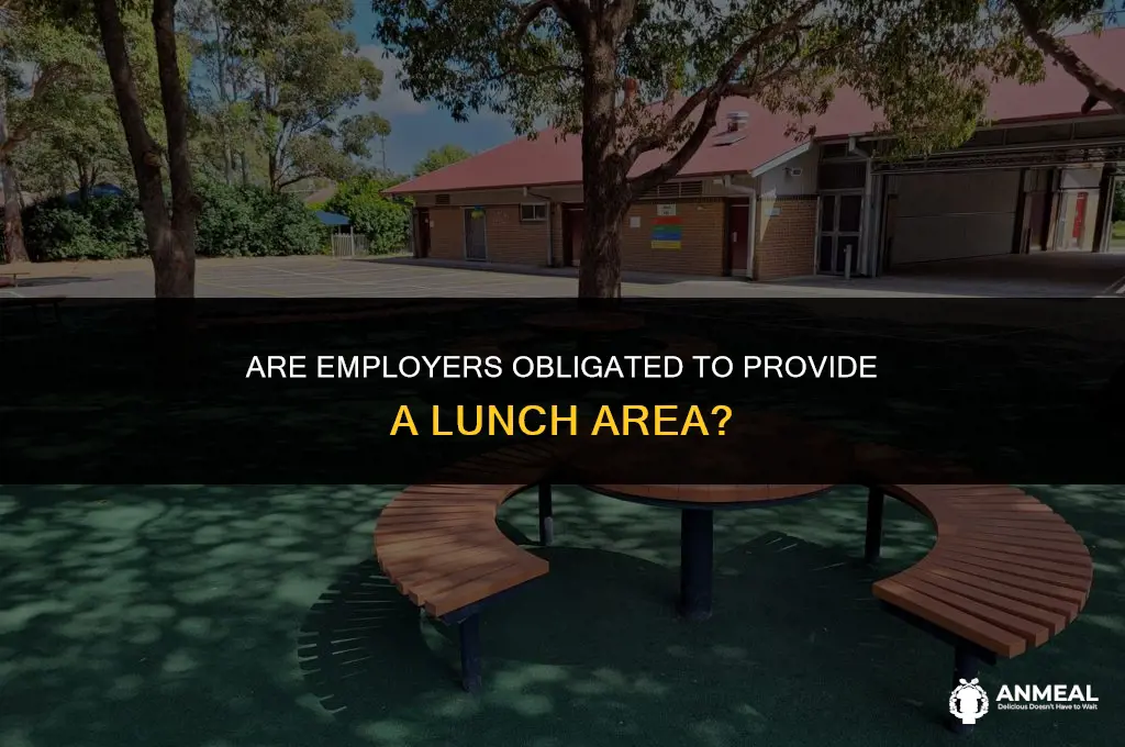 do employers have to provide lunch area