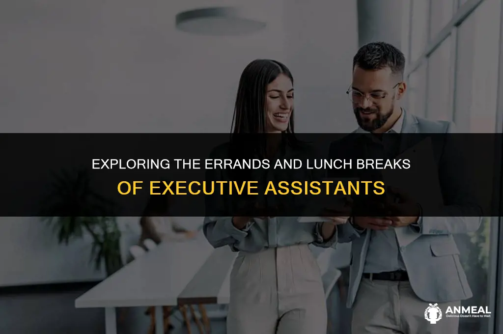 do executive assistants get lunch and run errands