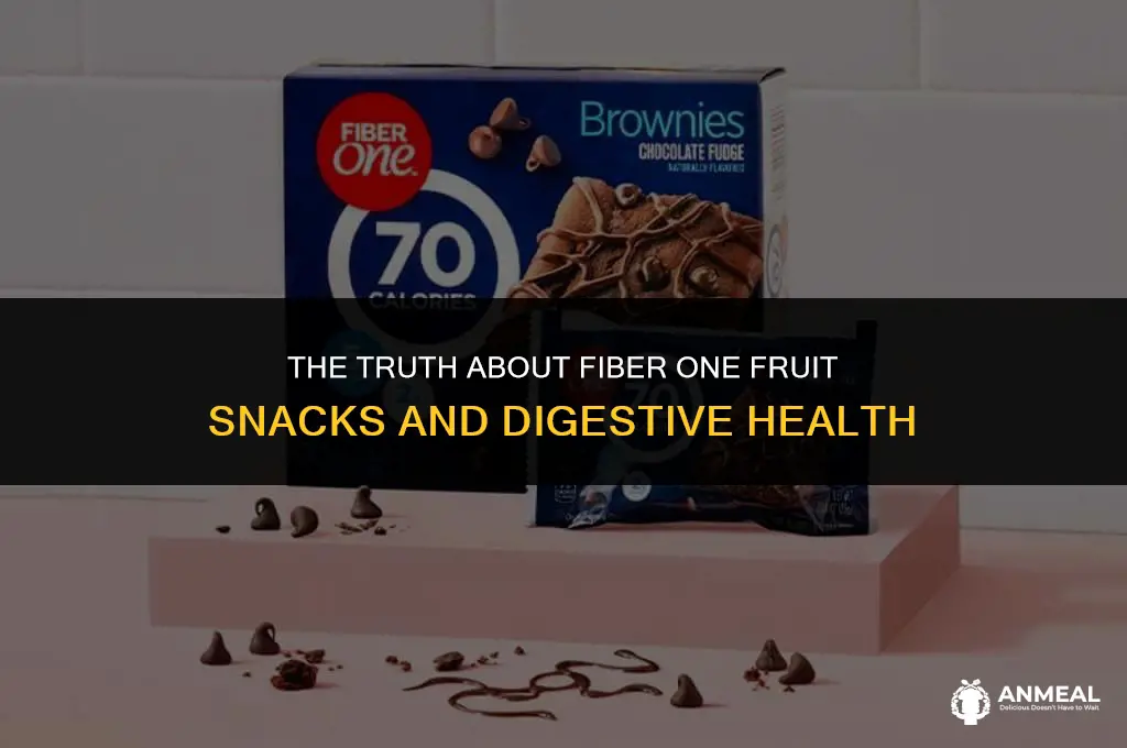 do fiber one fruit snacks make you poop