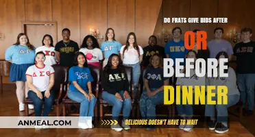 When Do Frats Give Bids: Before or After Dinner?