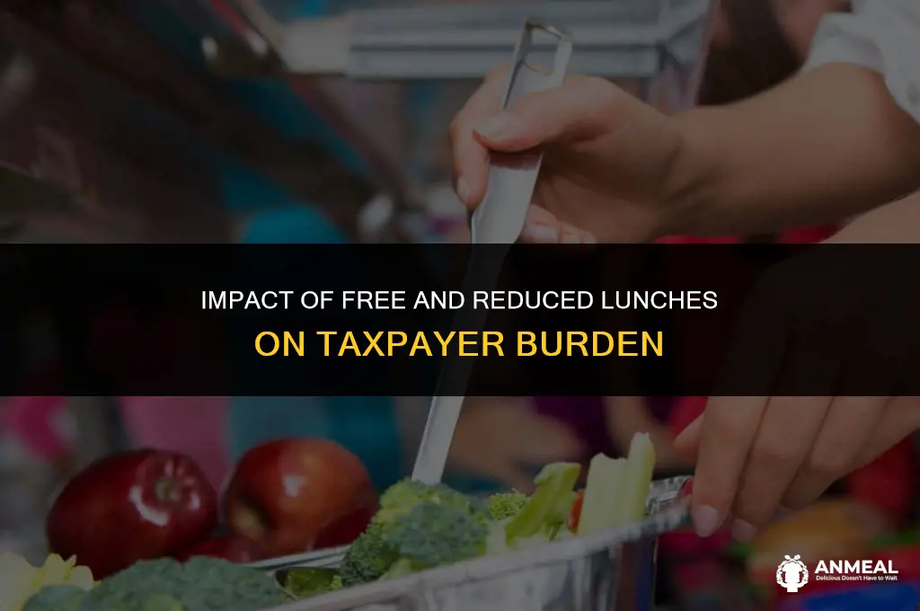 do free amd reduced lunches affect taxes