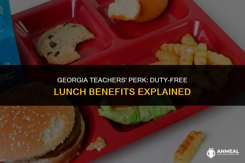 do georgia teachers get a duty free lunch