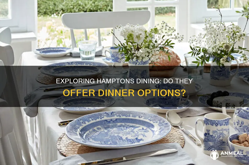 do hamptons offer dinner