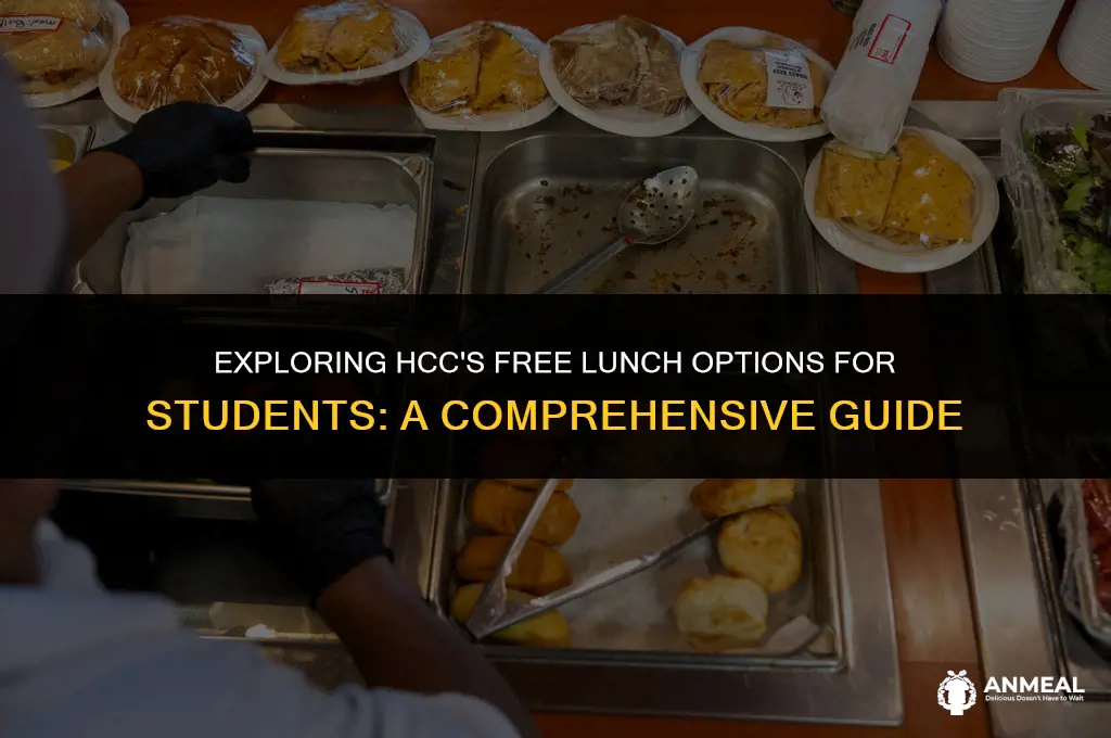 do hcc have free lunches for students