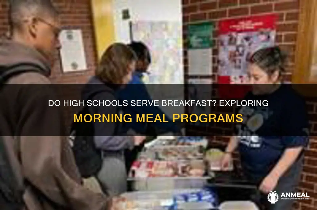do high schools have breakfast
