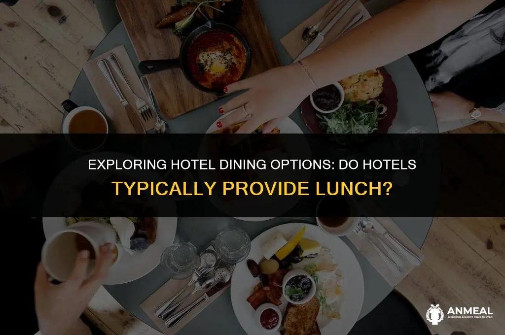 do hotels provide lunch