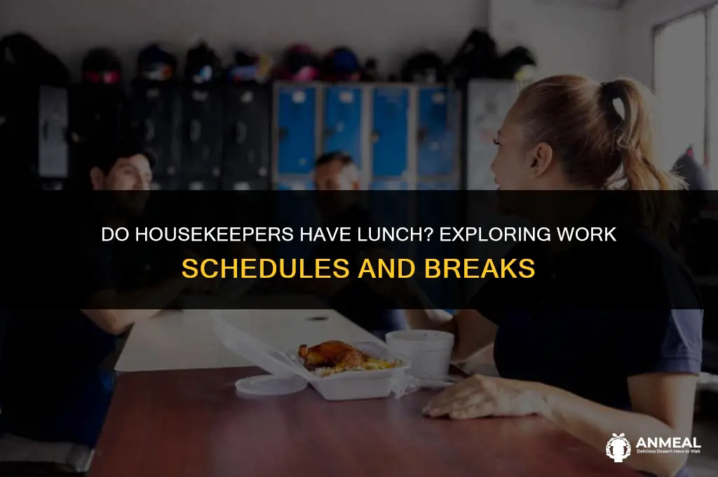 do housekeepers have lunch