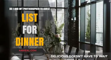 Should You Include Your Wedding Photographer in the Guest Dinner List?