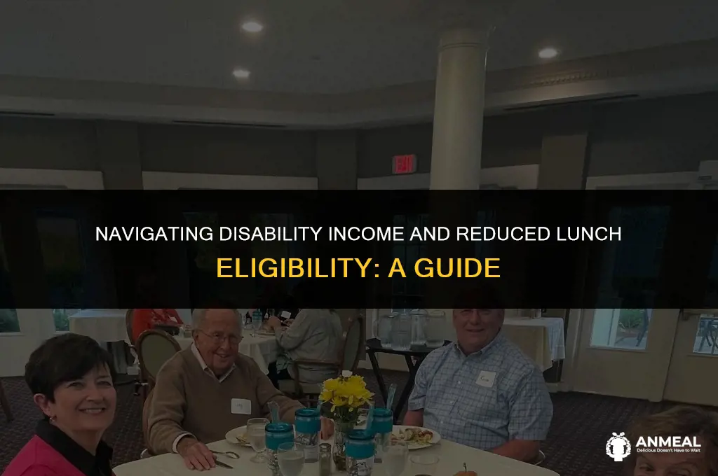 do i count my disability income for reduced lunch