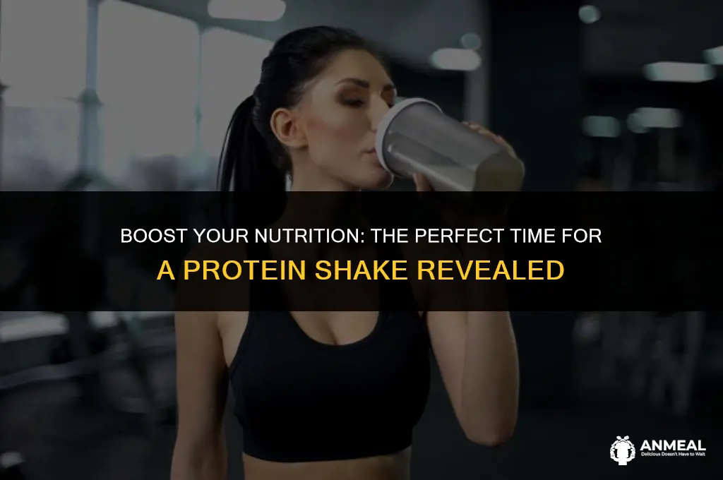 do i drink protein shake after lunch