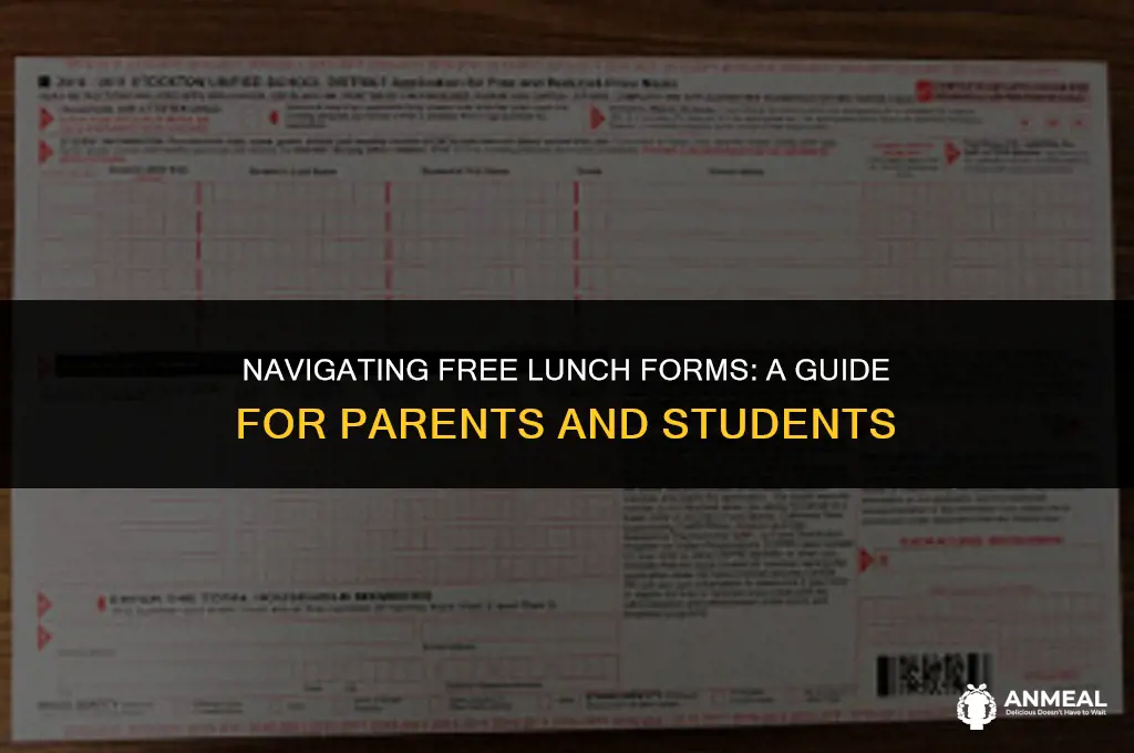 do i have to fill out free lunch form