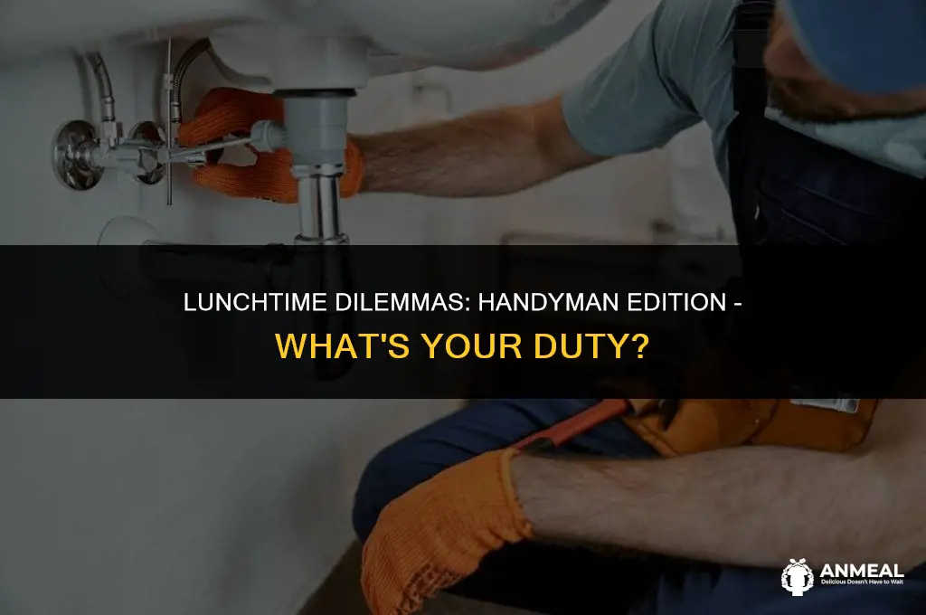 do i have to provide lunch for my handyman
