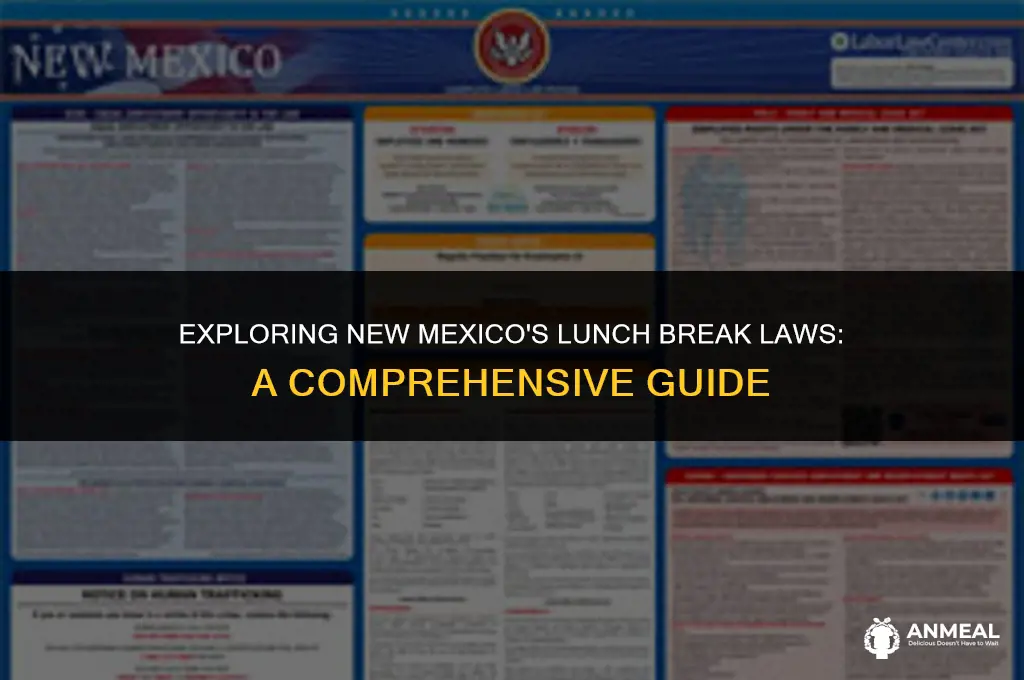 do i have to take a lunch in new mexico