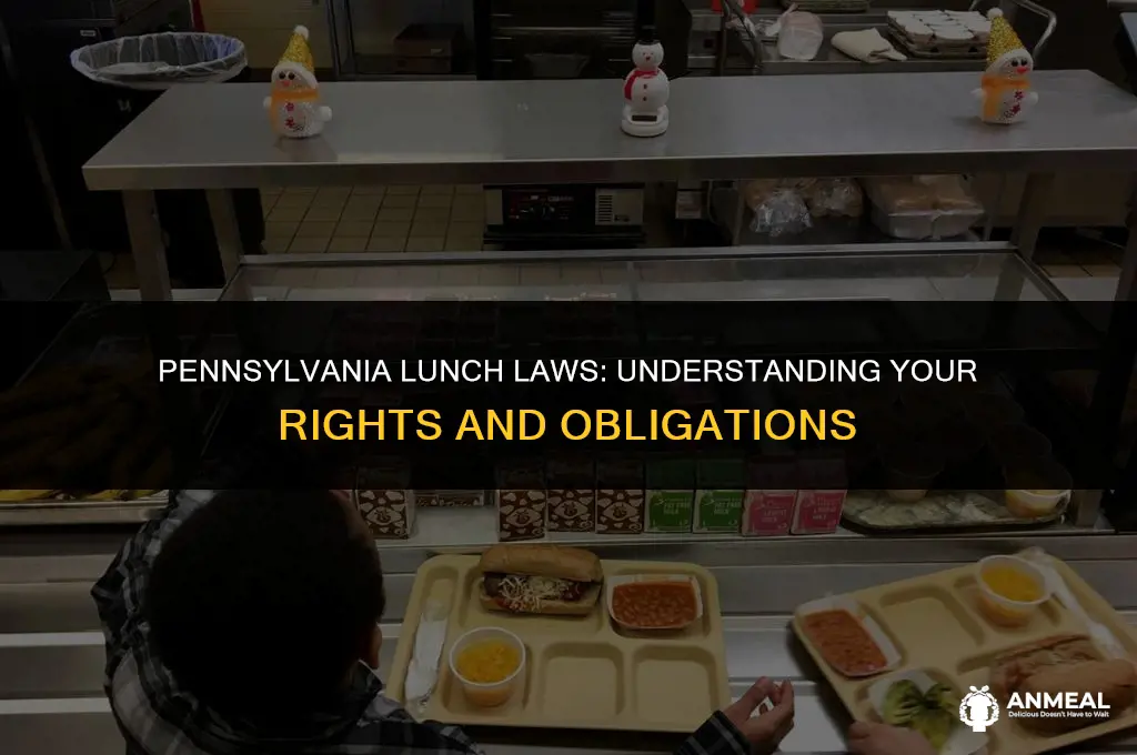 do i have to take lunch in pennsylvania