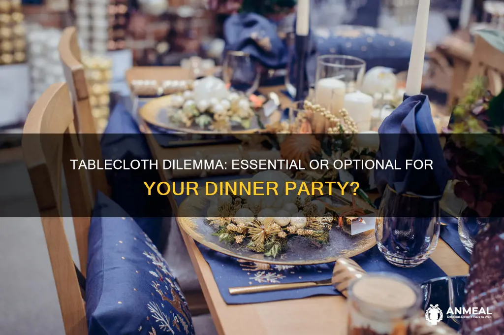 do i have to use table cloth for dinner party