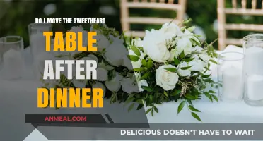 Sweetheart Table Placement: Should It Move After Dinner?