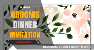 Grooms Dinner Invitation: Essential or Optional for Your Wedding?