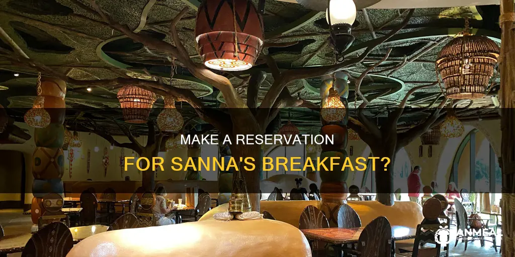do i need a reservation for sanaa breakfast