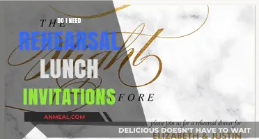 Elegant Rehearsal Lunch Invitations: A Must or a Maybe?