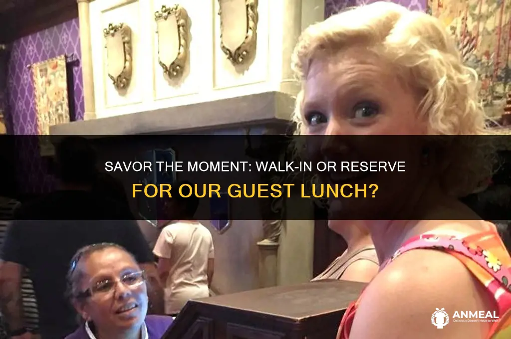 do i need reservations for be our yuest lunch