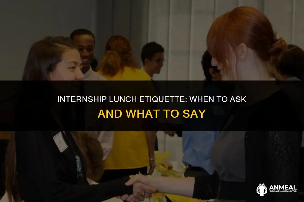 do i need to ask to grab lunch internship