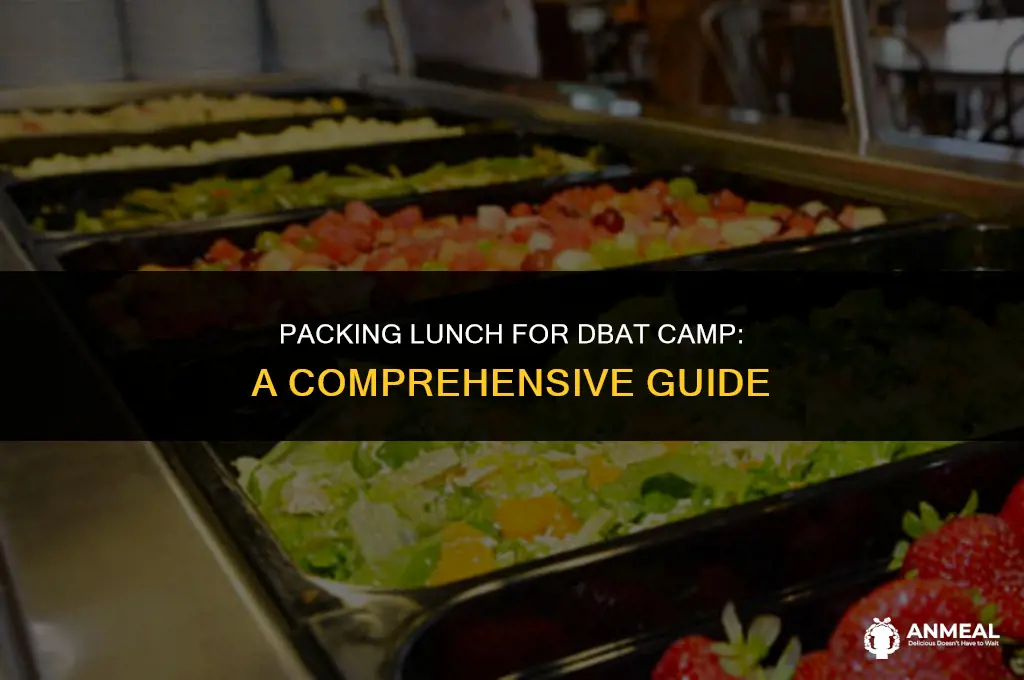 do i need to bring lunch for dbat camp