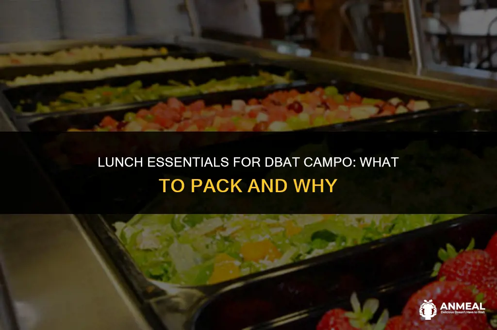do i need to bring lunch for dbat campo