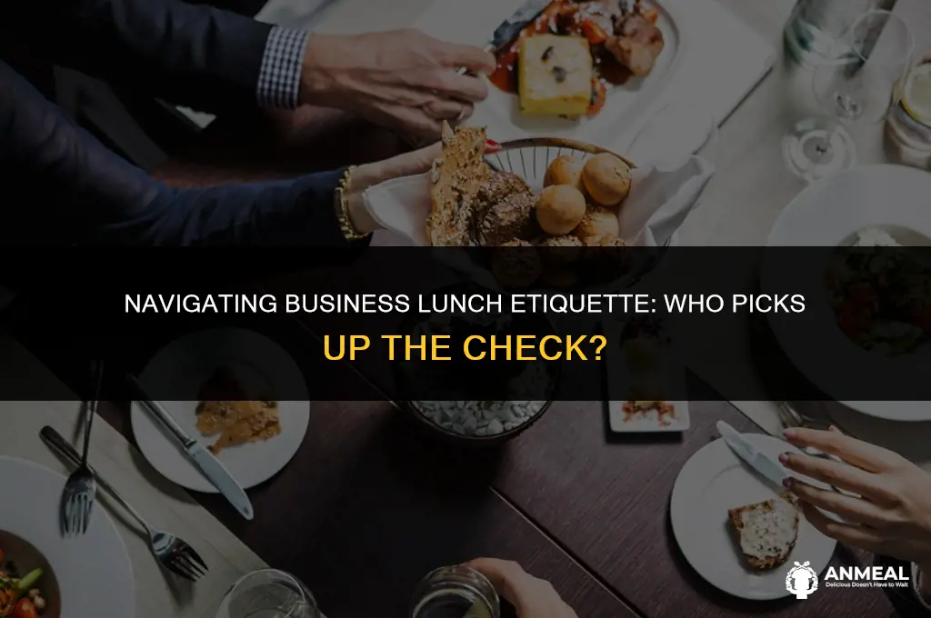 do i offer to pay at a business lunch