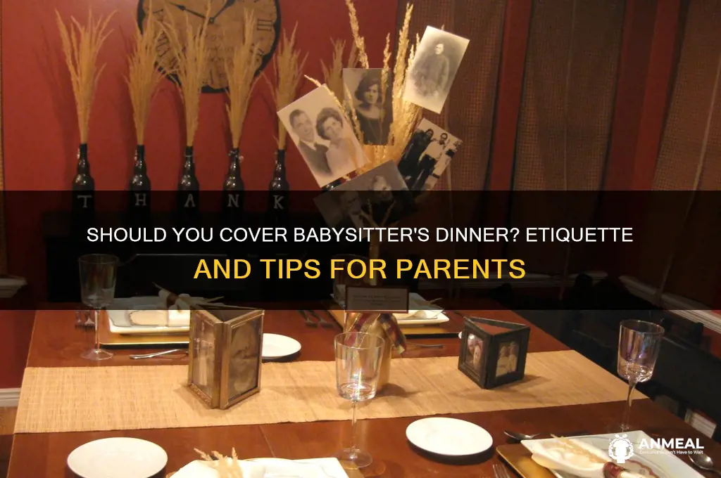 do i pay for babysitter dinner