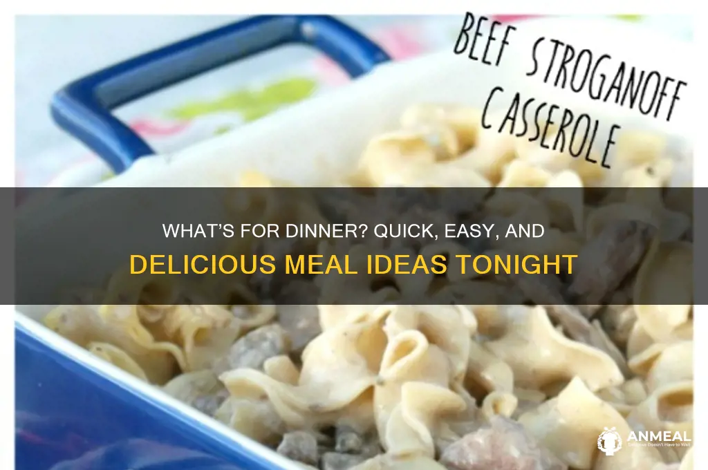 do i want for dinner
