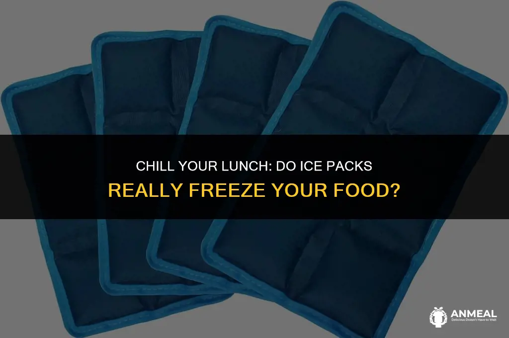 do ice packs freeze food in lunch bag