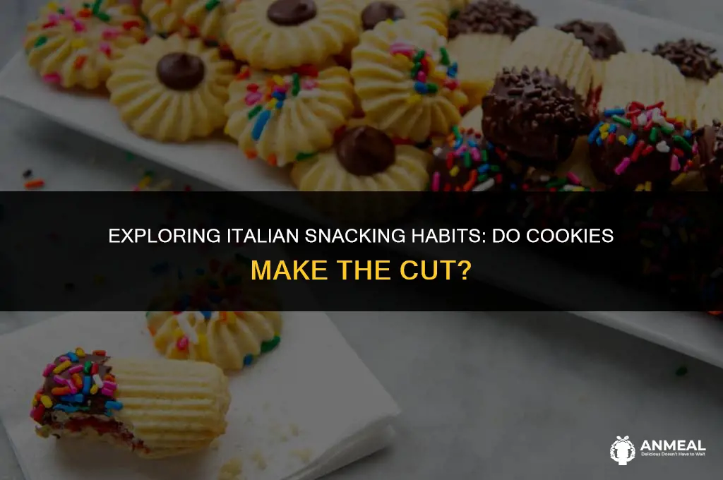 do italians eat snacks cookies