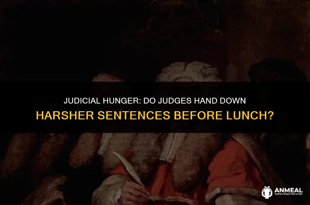 do judges give harsher sentences before lunch