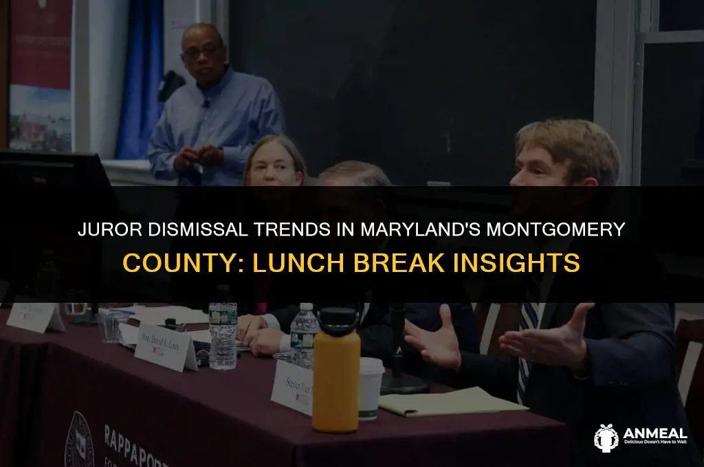 do jurors leave by lunch maryland montgomery county