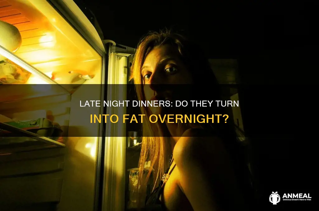 do late night dinner turn into fat