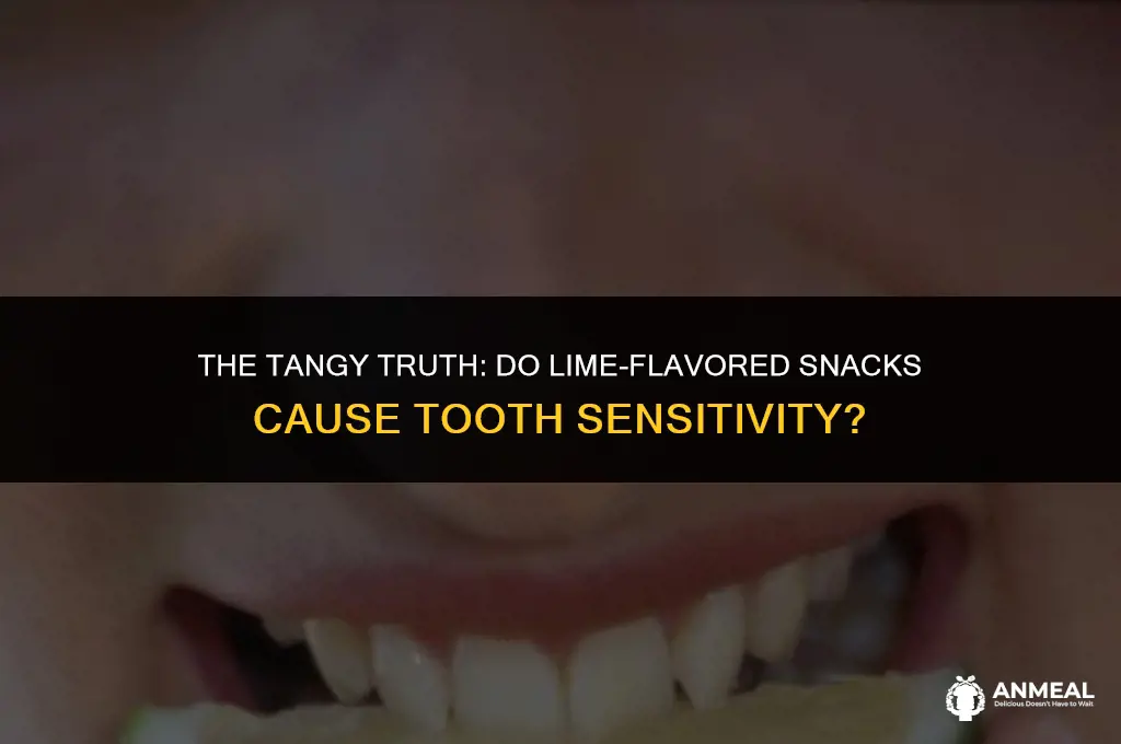 do lime flavored snacks make teeth sensitive