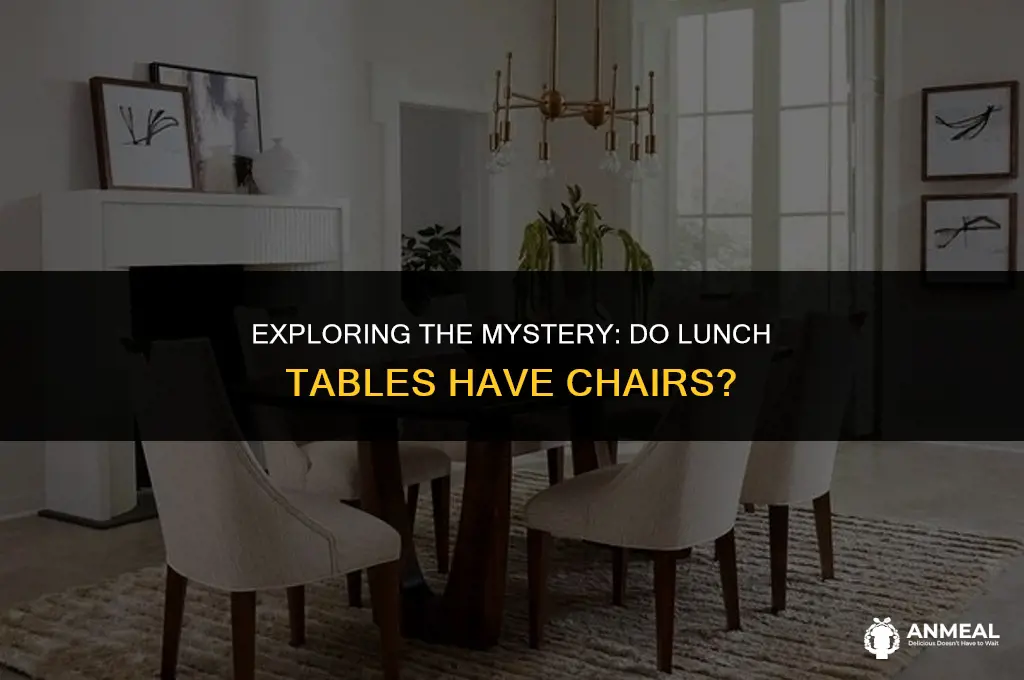 do lunch tables have chairs