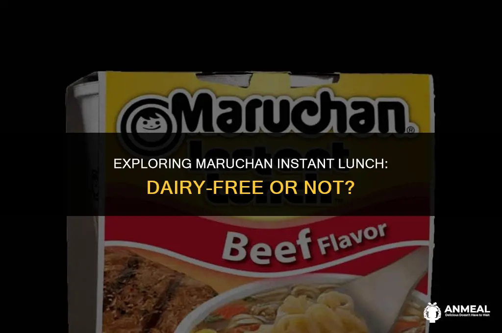 do maruchan instant lunch have dairy