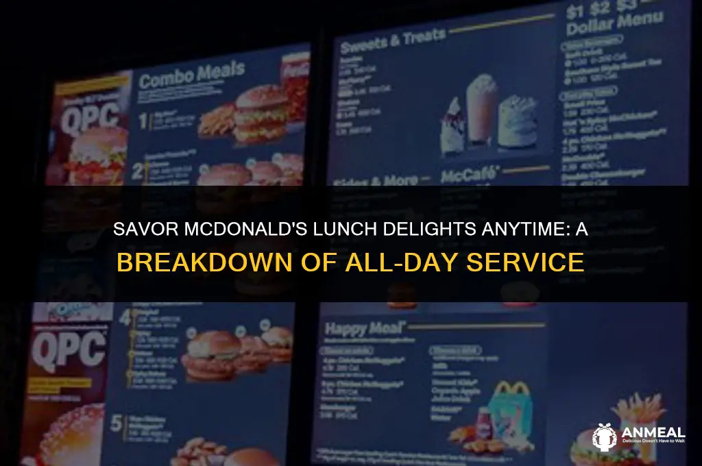 do mcdonalds sell lunch all day