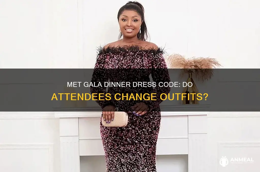 do met gala attendees change for dinner