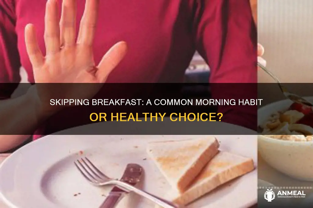 do most people skip breakfast
