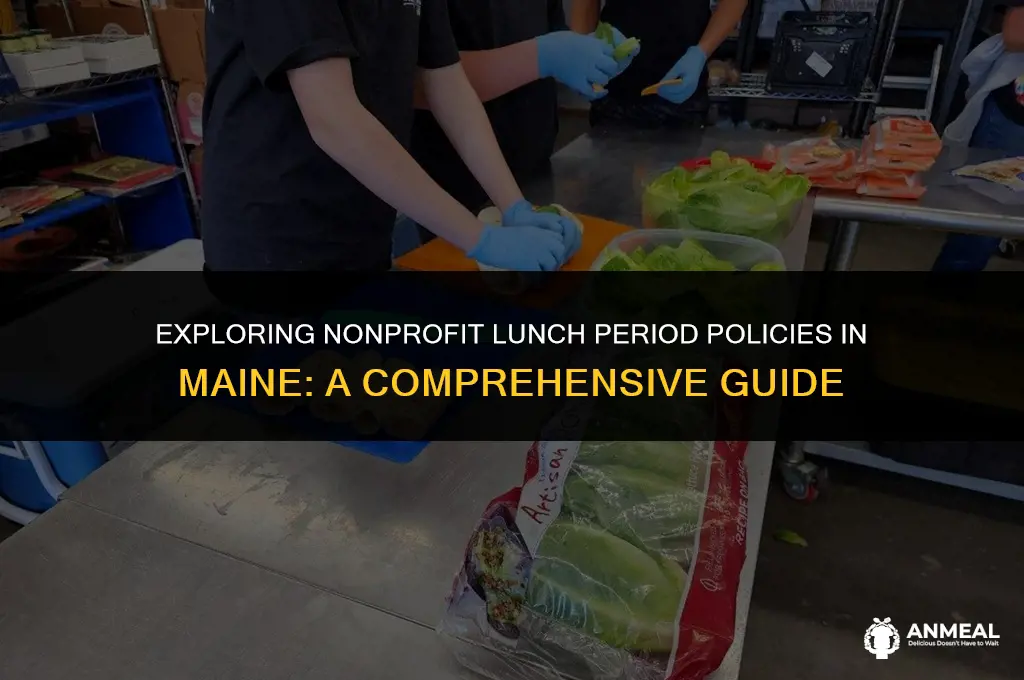 do non profit have to have a lunch period maine